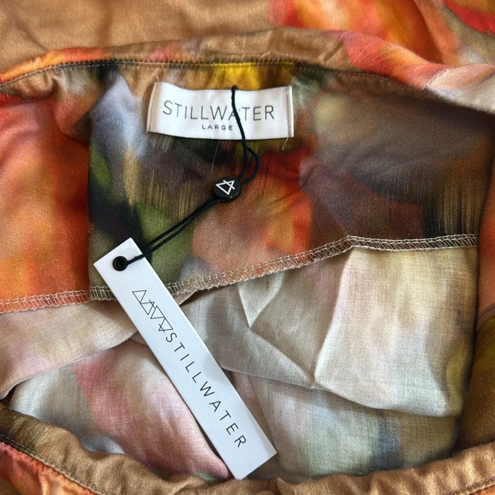Stillwater Good Grace‎ Maxi Skirt - Watercolor Floral Size Large